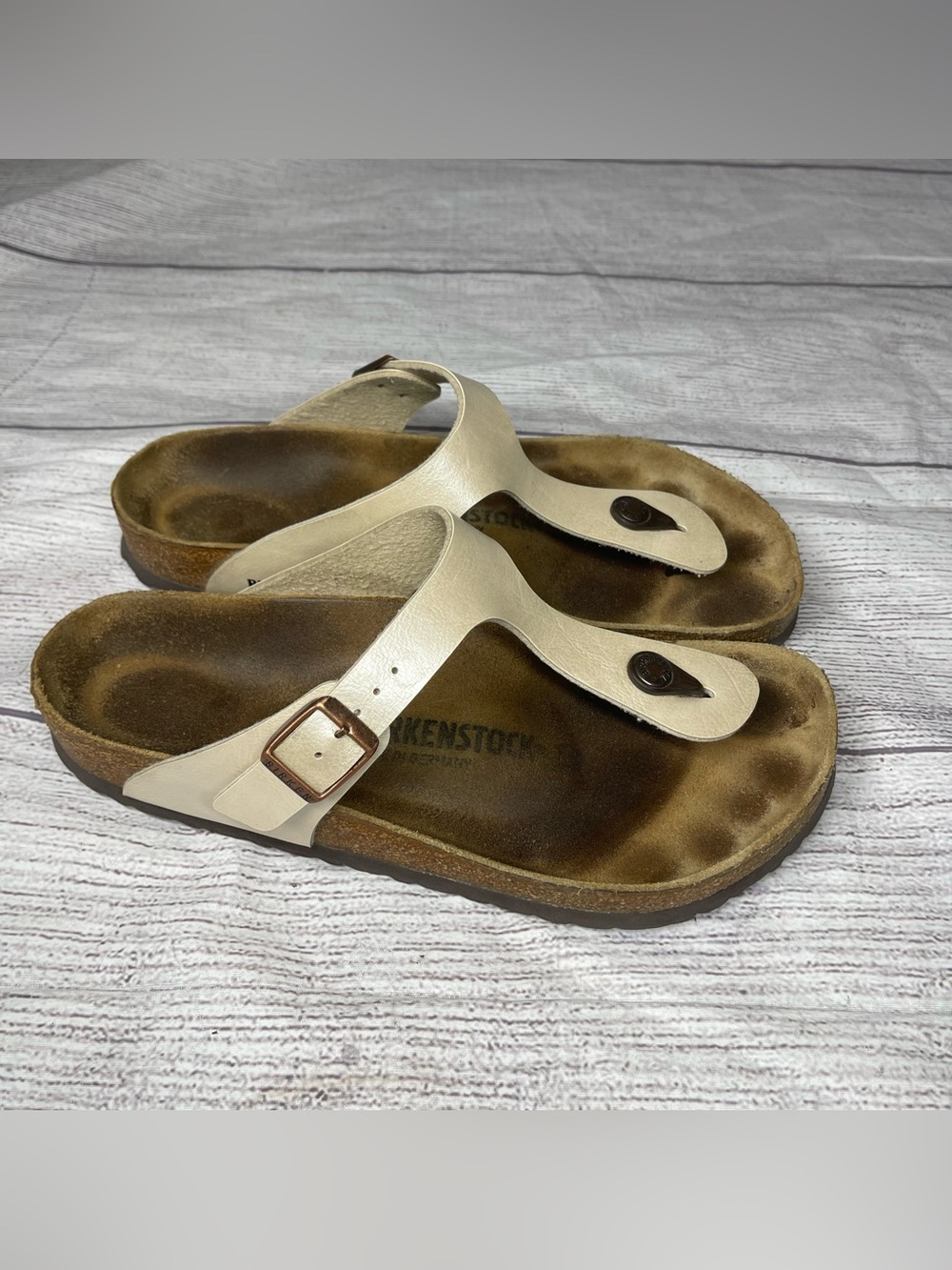 Birkenstock Women’s 9-9.5 (49) Gizeh Thong Pearl Sandals